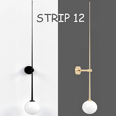 Sleek Strip_12 Lighting Fixture 3D model image 1 