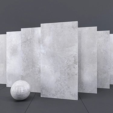 Elegant Alpes Grey Marble 3D model image 1 