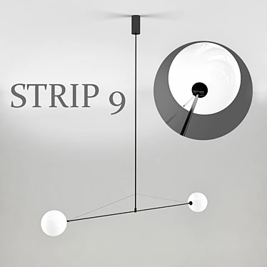 Modern LED Strip Light: Strip_9 3D model image 1 