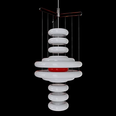 Verpan UFO Pendant Light 3D model image 1 