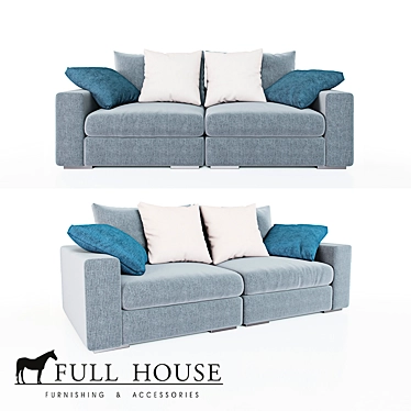 Modular Grand Soho Sofa 3D model image 1 