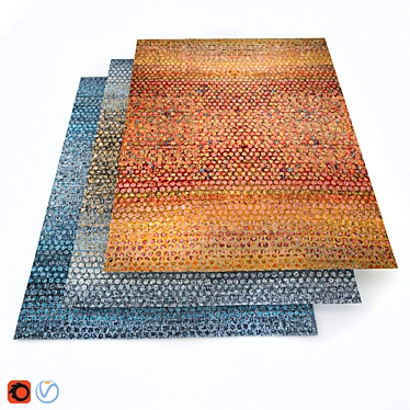 Exclusive Circlism Carpets 3D model image 1 