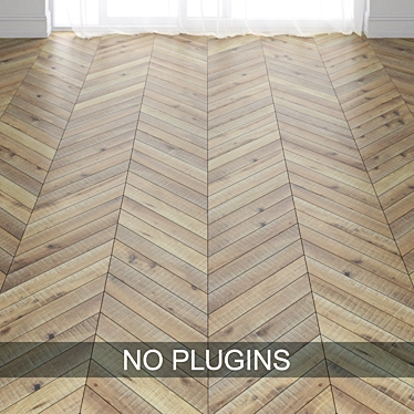 Elegant Aspen Parquet Flooring 3D model image 1 