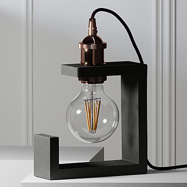 Jurassic Kubic Table Lamp - Illuminate in Style! 3D model image 1 