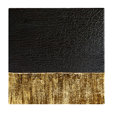 Elegant Black and Gold Painting 3D model image 1 