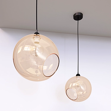 Modern Glass Pendant Lamp TK Lighting 3D model image 1 
