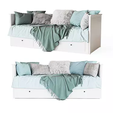 HEMNES Day Bed with 3 Drawers 3D model image 1 