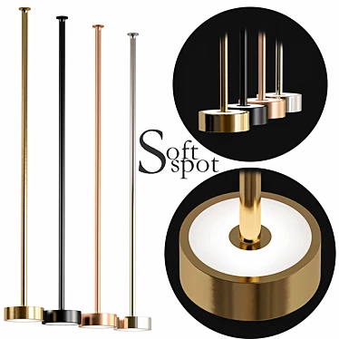 SleekSpot Pendant: Modern Minimalist Lighting 3D model image 1 