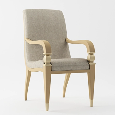 Sophisticated Fanfare Arm Chair 3D model image 1 