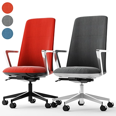 Melody Office Chair: Stylish and Comfortable 3D model image 1 