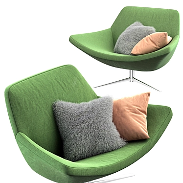 Modern Elegance: Metropolitan Chair 3D model image 1 