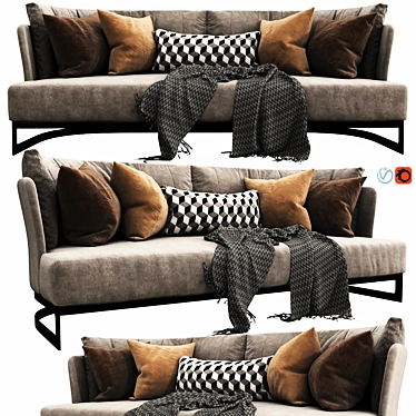 Modern Linteloo Cervino Sofa 3D model image 1 
