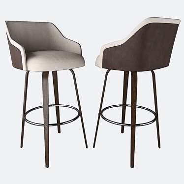 Modern Kelly Bar Stool  3D model image 1 