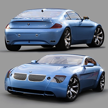 Sleek BMW Z9 GT Concept 3D model image 1 