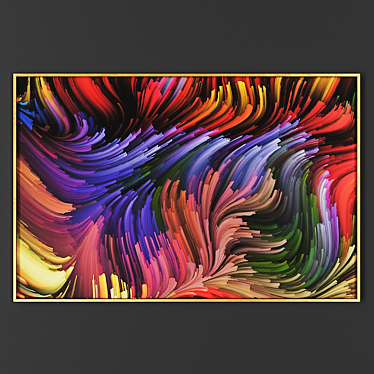 Elegant Framed Artwork 3D model image 1 