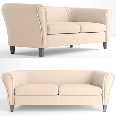 Elegantly Stylish Estel Sofa 3D model image 1 