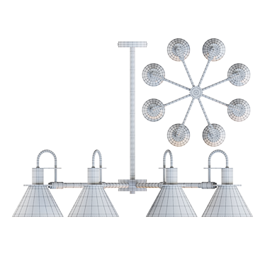 Industrial Minimalist Pendant Lamp 3D model image 1 