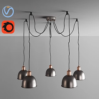 Elegant MW-LIGHT Pendant Chandelier 3D model image 1 