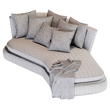 Apollo  Day Bed: Elegant Comfort 3D model image 1 