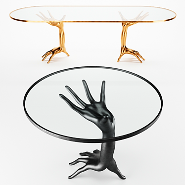 Dual Design: Dichotomy Racetrack Table 3D model image 1 