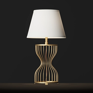 Elegant Lauren Table Lamp 3D model image 1 