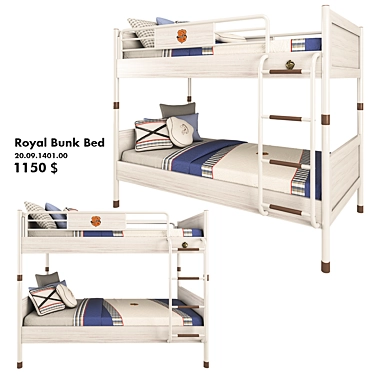 Elegant Cilek Royal Bunk Bed 3D model image 1 