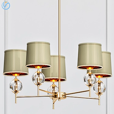 Elegant Illumination: Robert Abbey Chandeliers 3D model image 1 