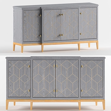 Elegant Calista Sideboard: Stylish and Functional 3D model image 1 