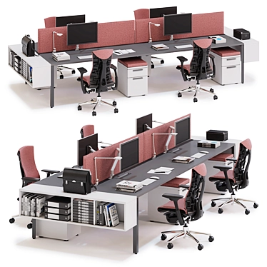 Modernize Your Workspace with Herman Miller Layout Studio (v5) 3D model image 1 