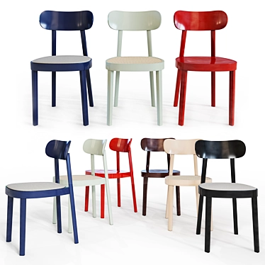 Thonet 118 Glossy Chair: Sleek and Stylish Design 3D model image 1 