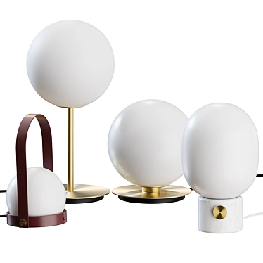 Modern Table Lamps: TR Bulb, Carrie, JWDA 3D model image 1 