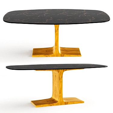 Elegant Sovet Italia Palace Table 3D model image 1 