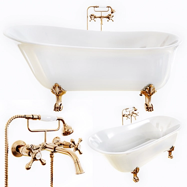 Elegant Kado Era Freestanding Bath 3D model image 1 