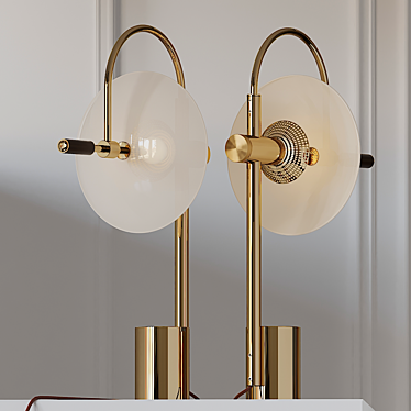 Elegant Illuminate: APERTURE Table Lamp 3D model image 1 