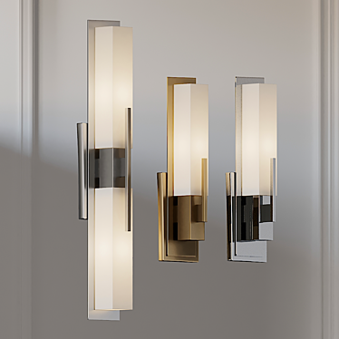 Sleek Midtown Sconce: Elegant Illumination for Your Walls 3D model image 1 