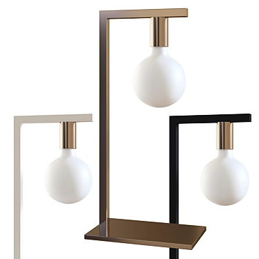 Elegant Twin Table Lamp Rossini 3D model image 1 