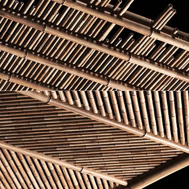 Sustainable Bamboo Ceiling Panels 3D model image 1 