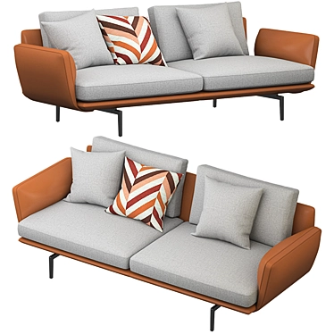 Elevate Your Space: Get Back Sofa 3D model image 1 