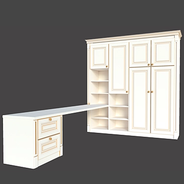 Window-Side Workstation 3D model image 1 