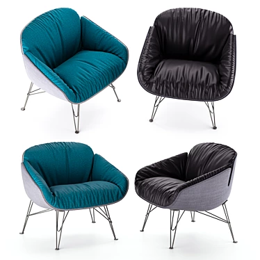 Elegant Juno Armchair 3D model image 1 