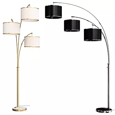 Matlock 83" Tree Floor Lamp 3D model image 1 