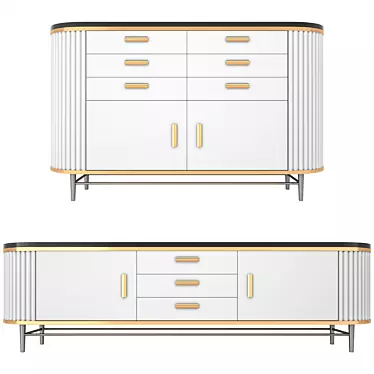 Max 2012 OBJ Sideboard 3D model image 1 