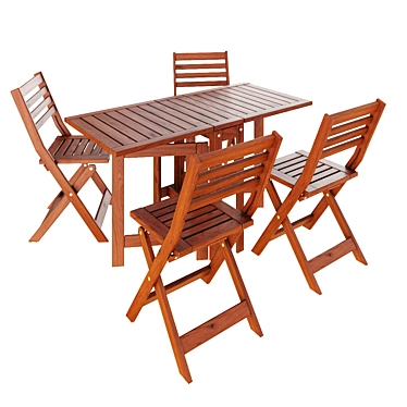 Foldable Outdoor Dining Set 3D model image 1 
