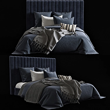 Luxury Saxon Quilt Cover 3D model image 1 