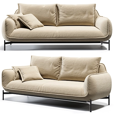 Moya Cloud Sofa: Ultimate Comfort & Elegant Design 3D model image 1 