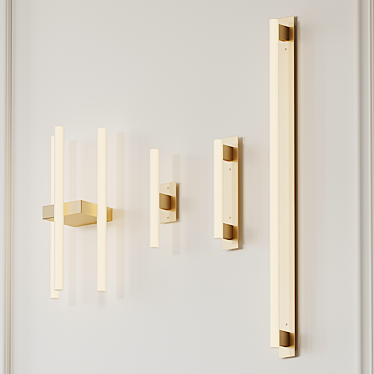 Elegant Wall Sconces by KAIA 3D model image 1 