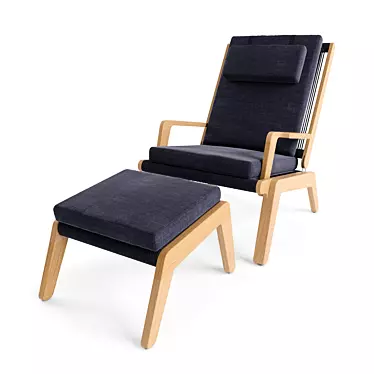  Skagen Outdoor Deck Chair: Ready for V-Ray & Corona 3D model image 1 