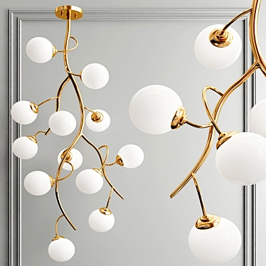 Luxury Grapevine Chandelier 3D model image 1 