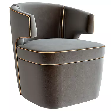 Cary Club Chair: Luxury Seating 3D model image 1 