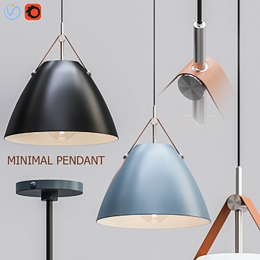 Sleek OPI Pendant Light 3D model image 1 